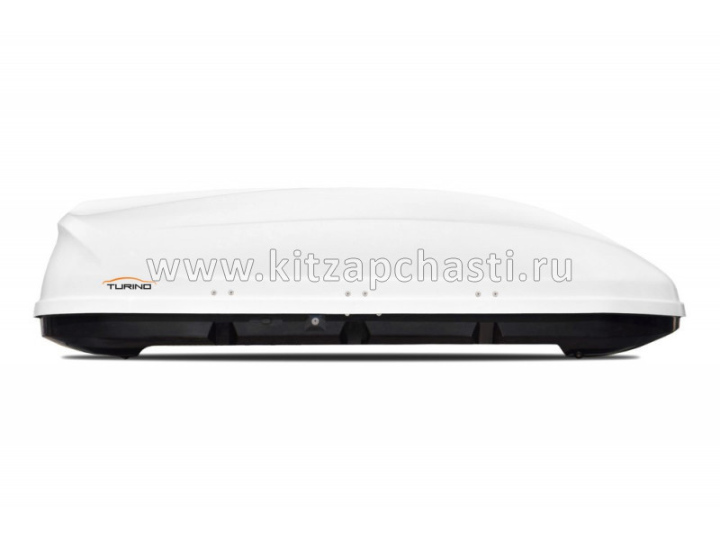 Бокс белый 410л 175x79x45 на крышу  turino 1 Аэродинамический  Chery Tiggo 7 Pro MAX 00001704