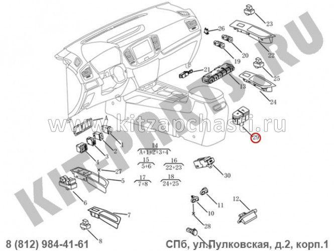 Блок переключателей приборной панели Geely Emgrand X7 NL4 1.8 101703414500738